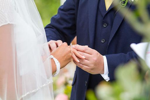 Wedding ring exchange