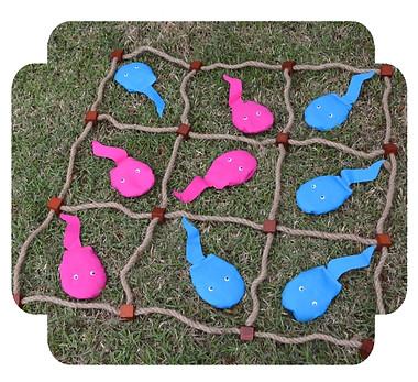 Kusar Game - Sperm-Egg-Toss / Tic-Tac-Toe Game for Baby Shower or Gender Reveal Party - Party Rentals