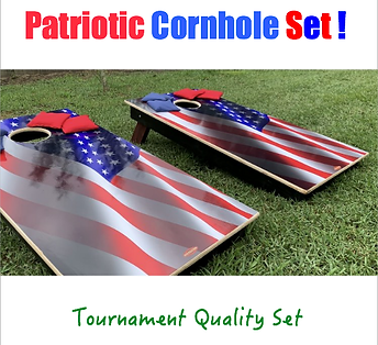 Kusar Game - Patriotic U.S.A. PRO Cornhole Set - Party Rentals